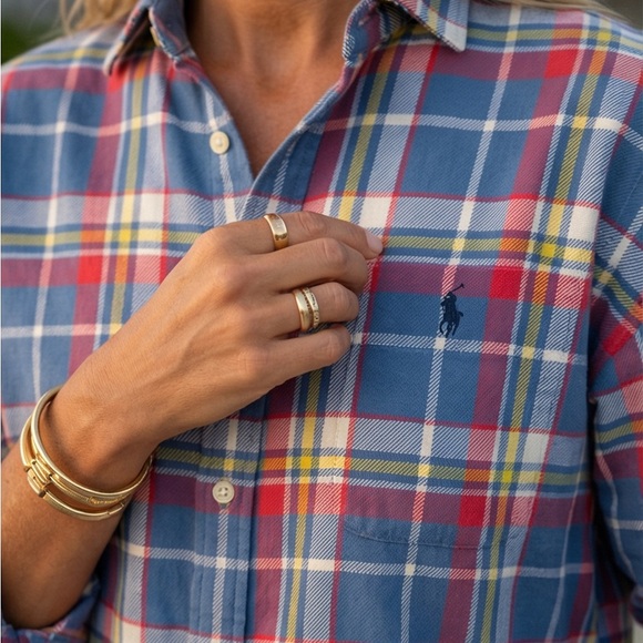 Polo Ralph Lauren Plaid Button-Down Shirt - Blue/Red NWT - Picture 13 of 13
